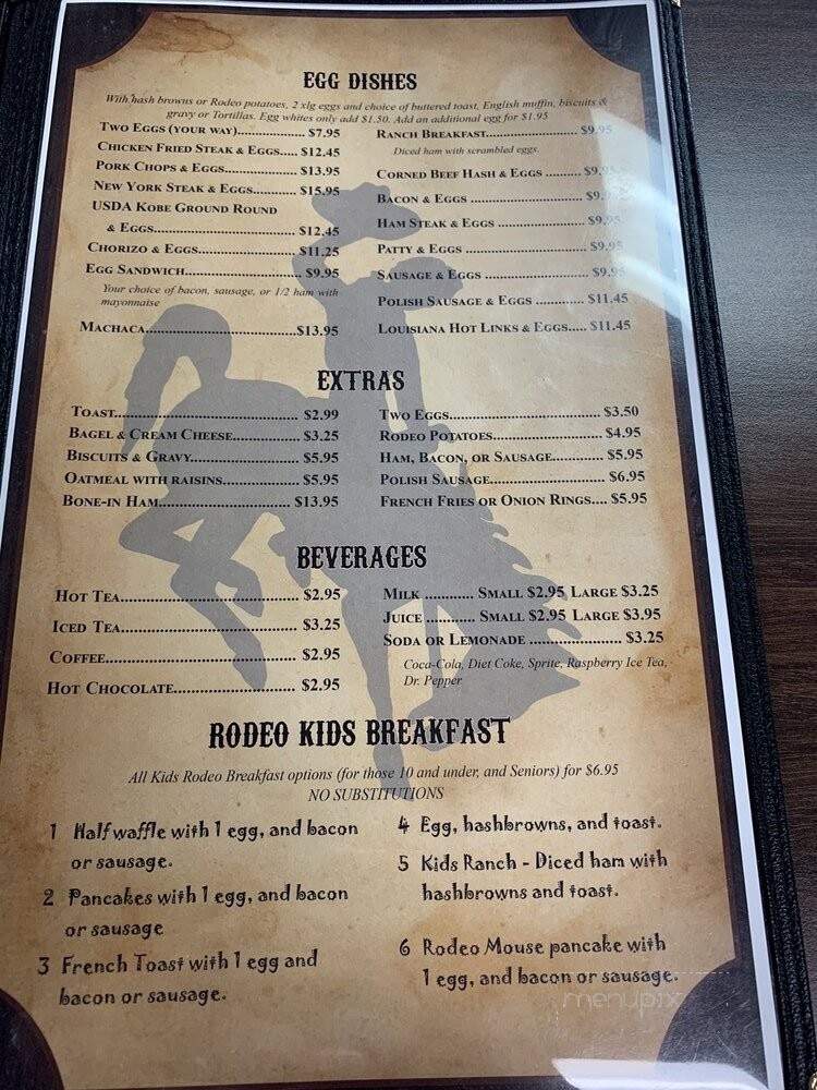 Rodeo Cafe - Rialto, CA menu_pic