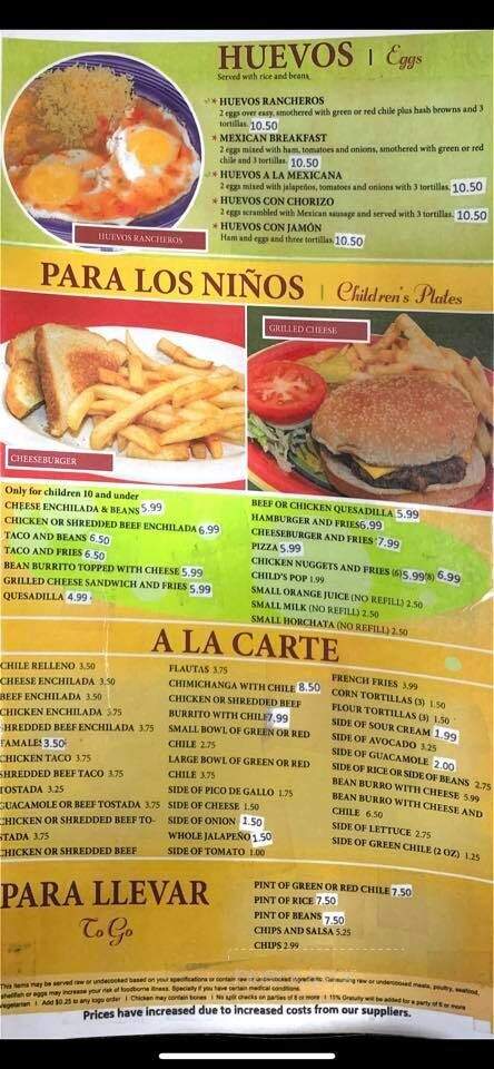 Mi Ranchito Restaurant - Ogallala, NE menu_pic