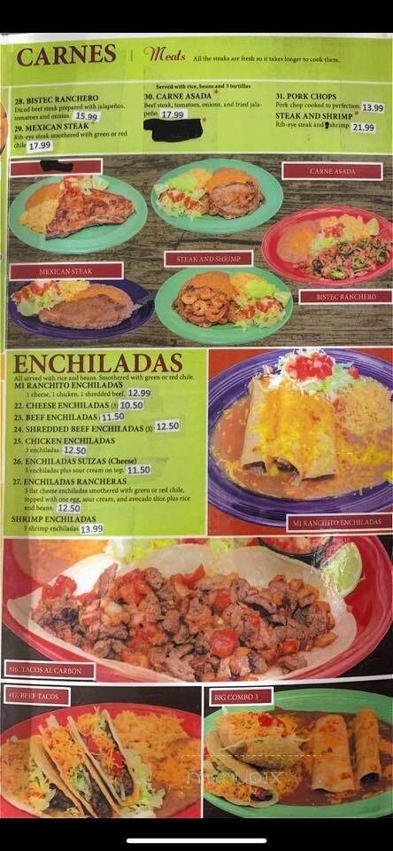 Mi Ranchito Restaurant - Ogallala, NE menu_pic