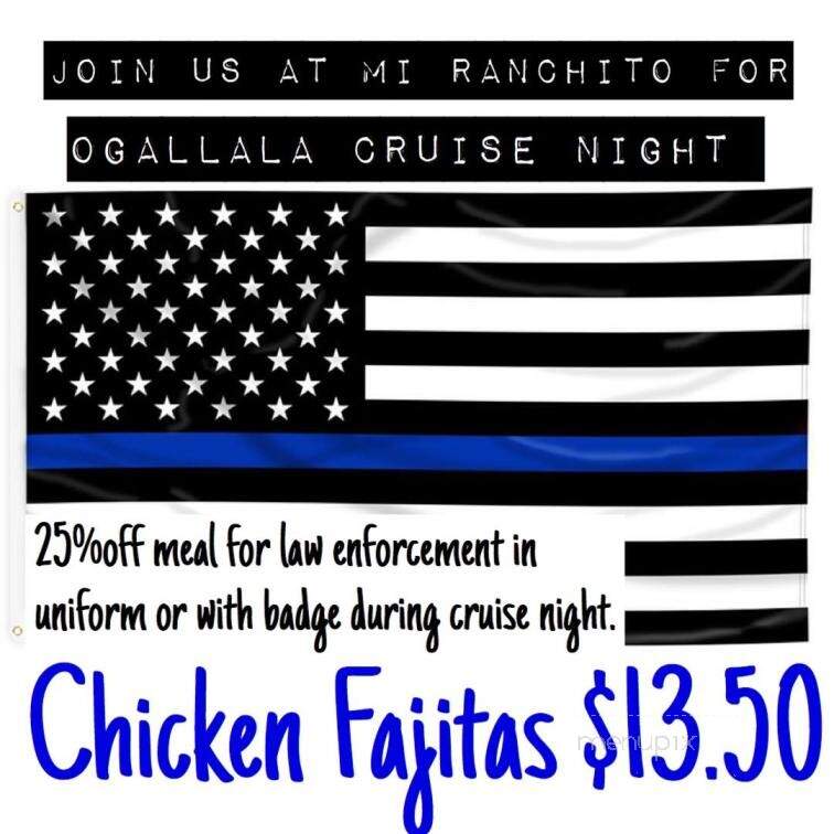 Mi Ranchito Restaurant - Ogallala, NE menu_pic