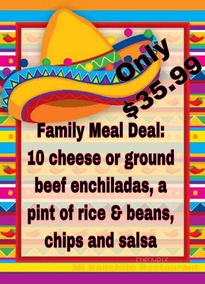 Mi Ranchito Restaurant - Ogallala, NE menu_pic