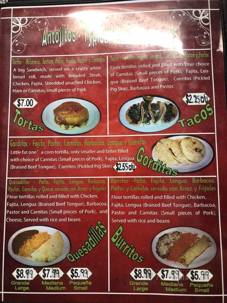 El Limon - Baton Rouge, LA menu_pic
