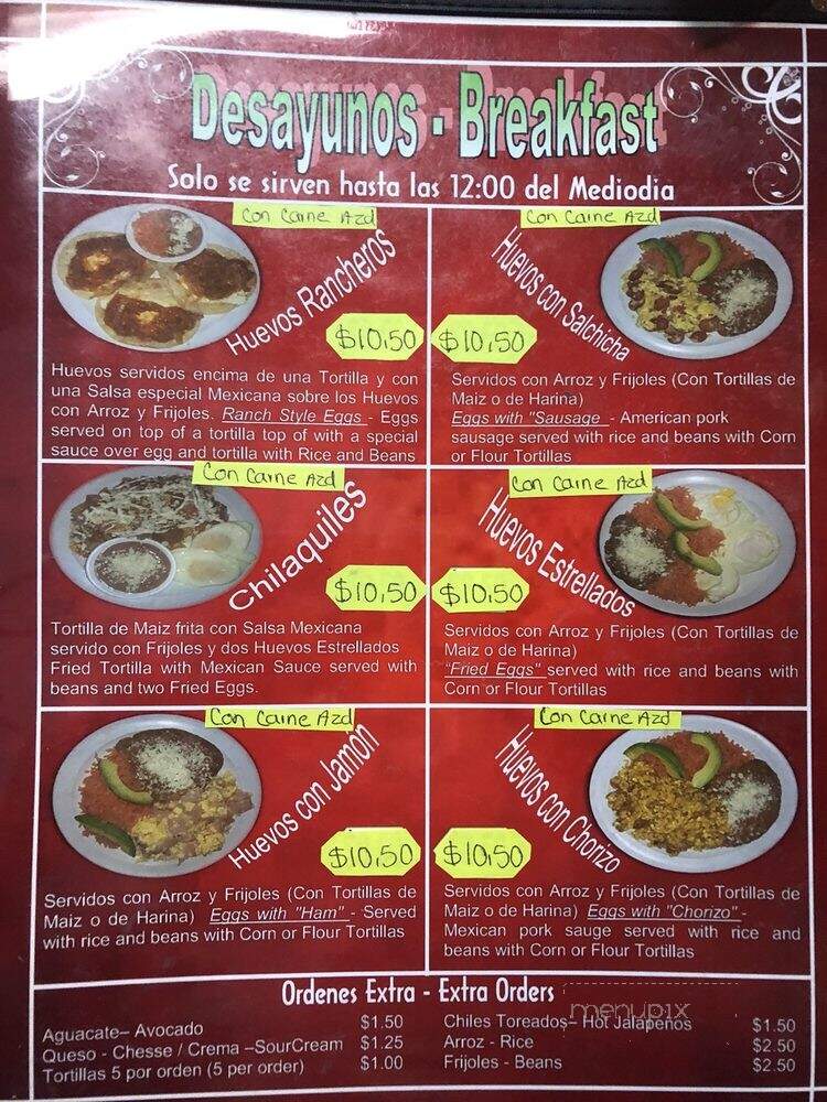 El Limon - Baton Rouge, LA menu_pic