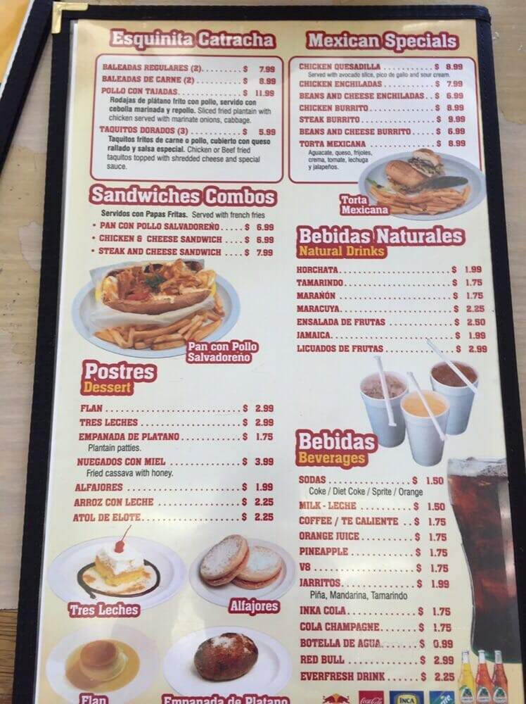 Tipicos Dona Juanita - Woodbridge, VA menu_pic