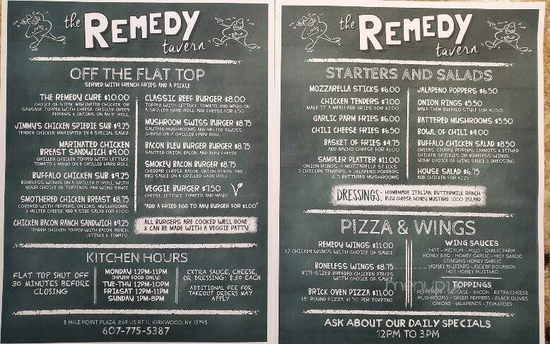 Remedy Tavern - Kirkwood, NY