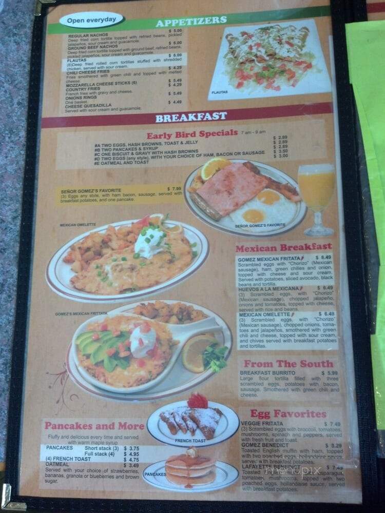Senor Gomez - Lafayette, CO menu_pic