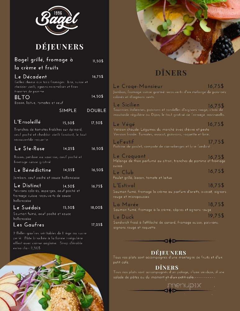 Bagel Ste Rose - Laval, QC menu_pic
