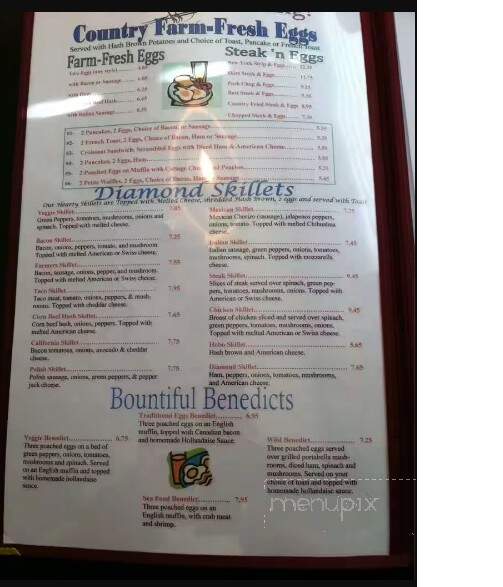 Diamond Pancake House - Oak Forest, IL menu_pic