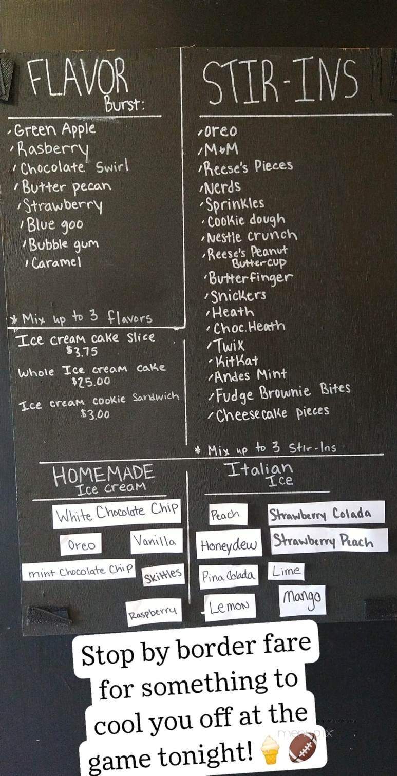 Border Fare - Harlan, IA menu_pic