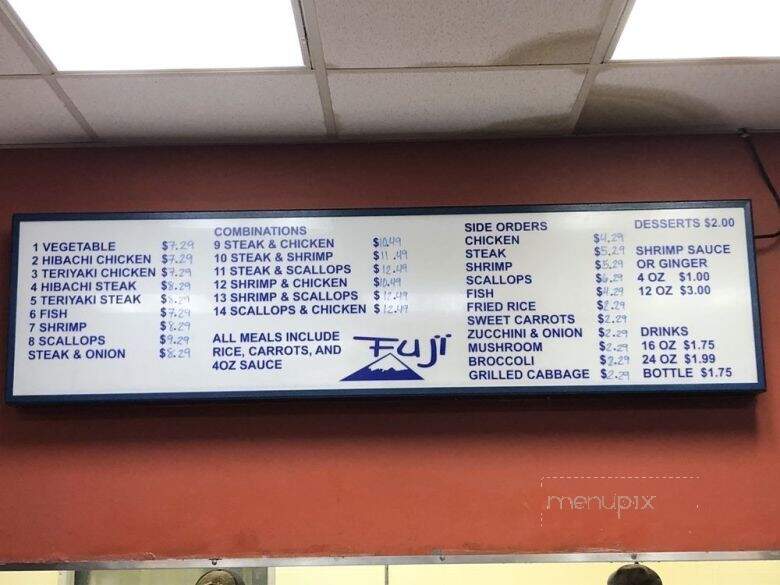Fuji Express - Waycross, GA menu_pic