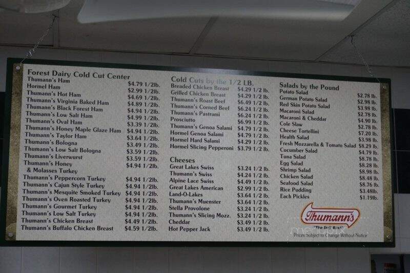 Forest Dairy Cold Cut Ctr - Rutherford, NJ menu_pic
