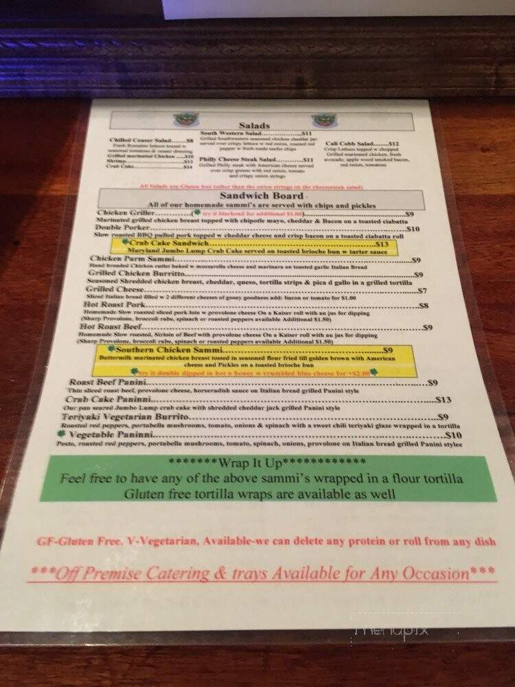 Callahan's Grille - Philadelphia, PA menu_pic