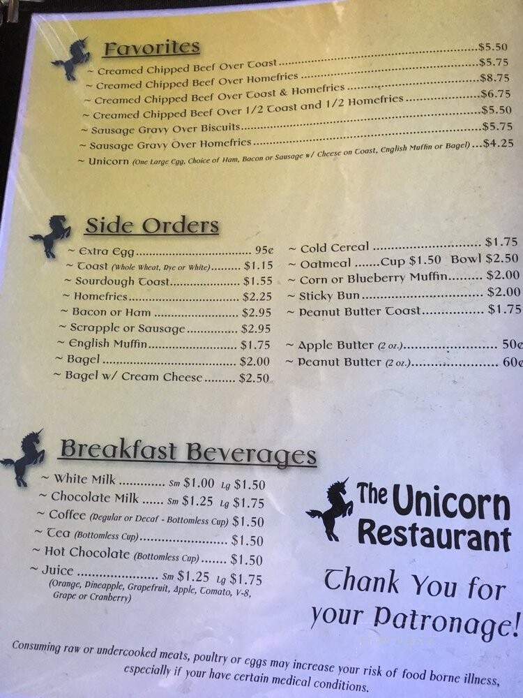 Unicorn Restaurant - Nescopeck, PA