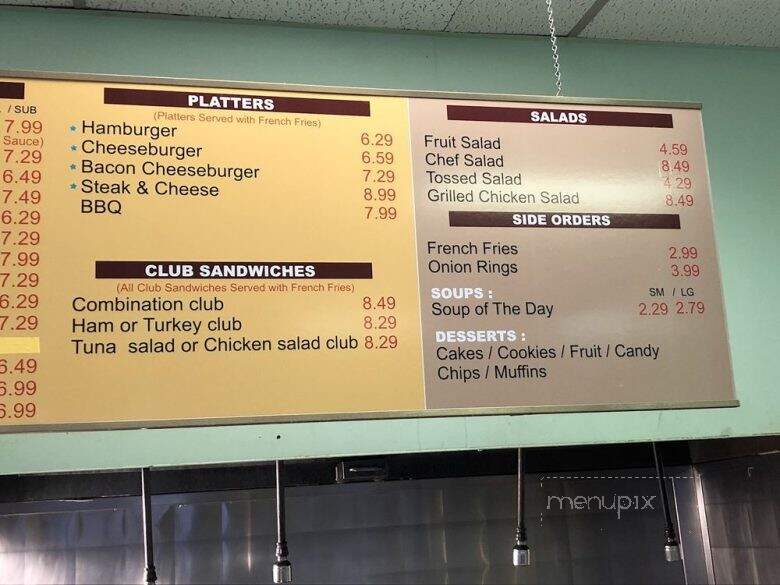 Sub Stop - Fairfax, VA menu_pic