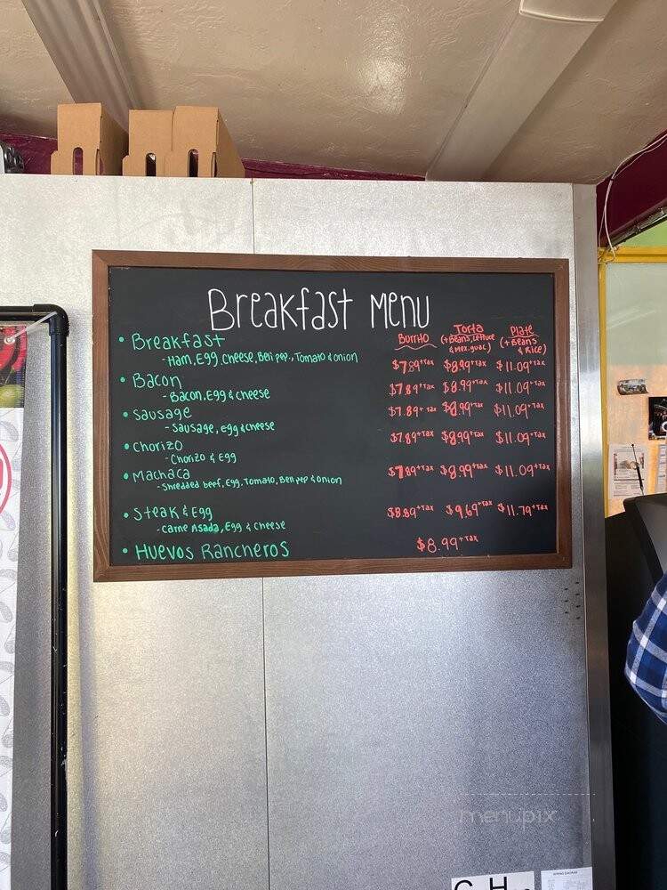 El Puerto Taco Shop - Spring Valley, CA menu_pic