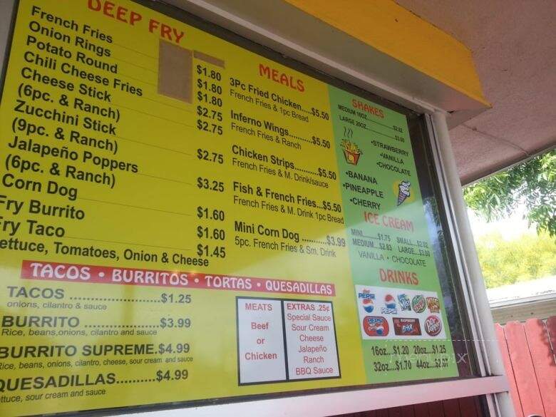 East Main Drive In - Stockton, CA menu_pic