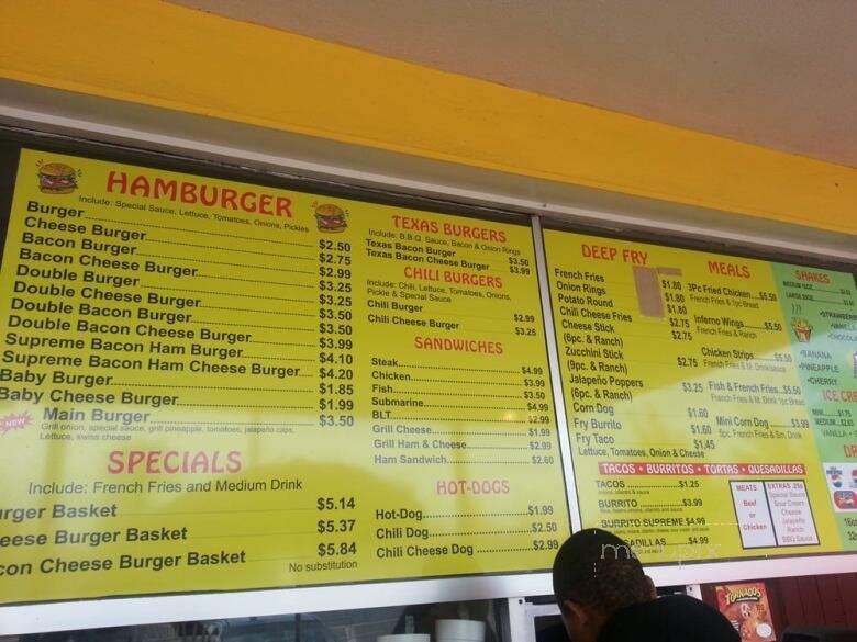East Main Drive In - Stockton, CA menu_pic