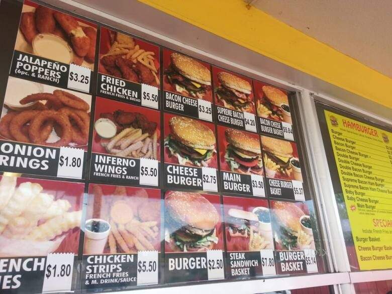 East Main Drive In - Stockton, CA menu_pic