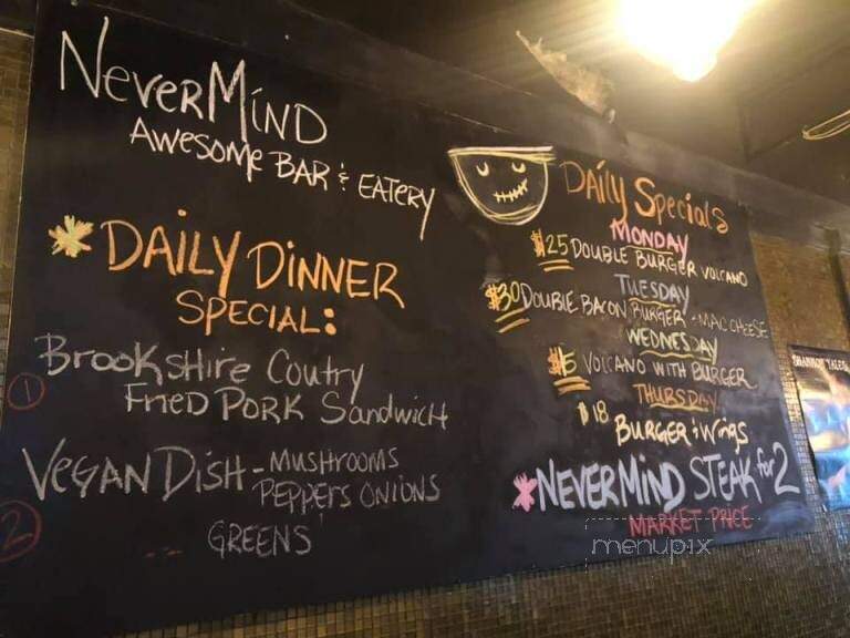 Nevermind Awesome Bar & Eatery - Cape Coral, FL menu_pic