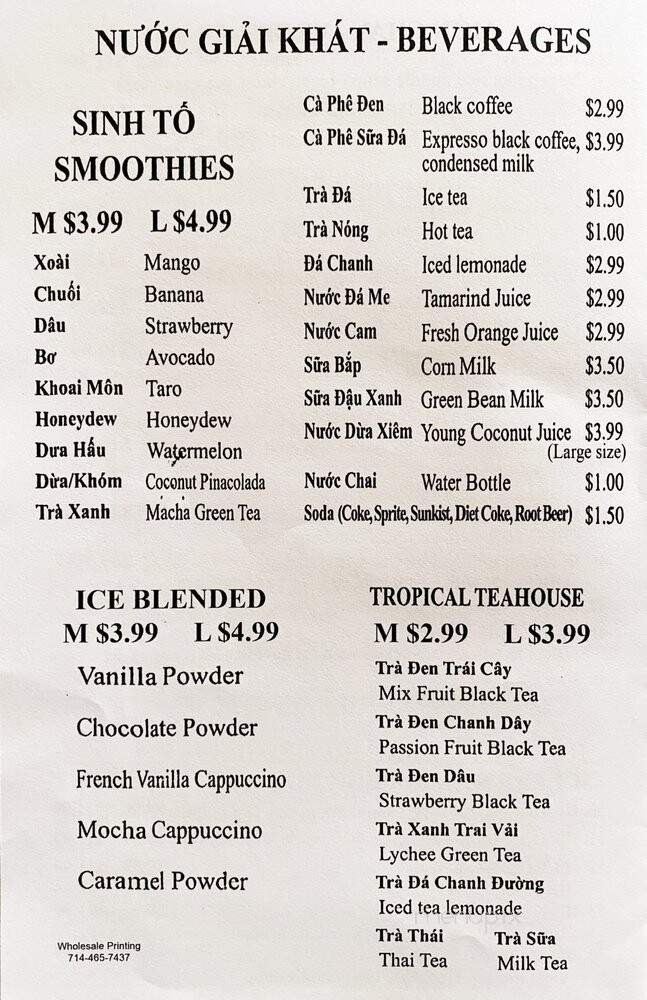 Pho Belwood - Apple Valley, CA menu_pic