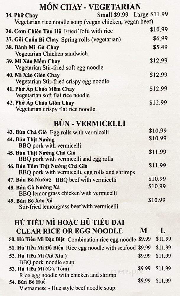 Pho Belwood - Apple Valley, CA menu_pic