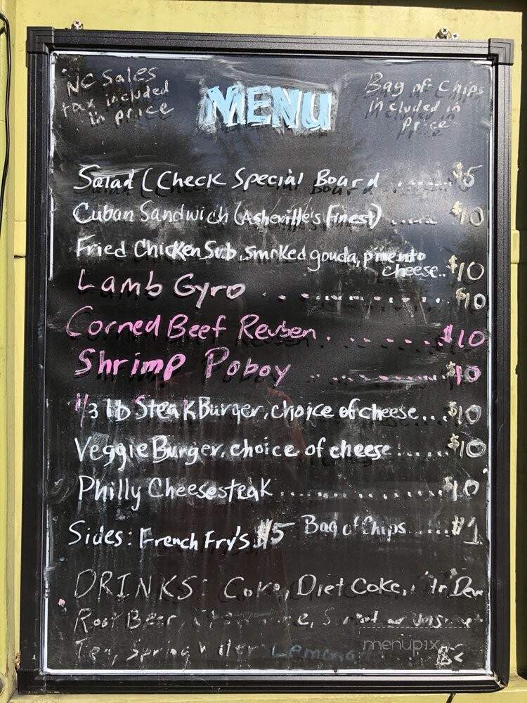 Food Stop - Asheville, NC menu_pic