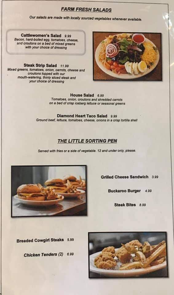 Diamond Heart Cattlemen's Steakhouse - Montpelier, ID menu_pic