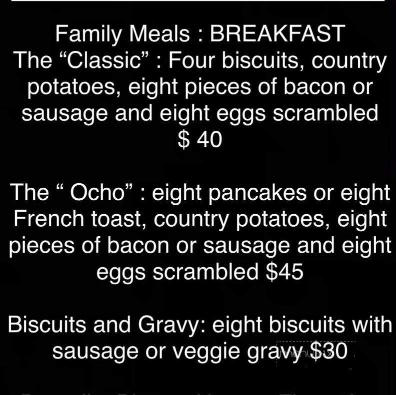 The Twins Restaurant - Cotati, CA menu_pic