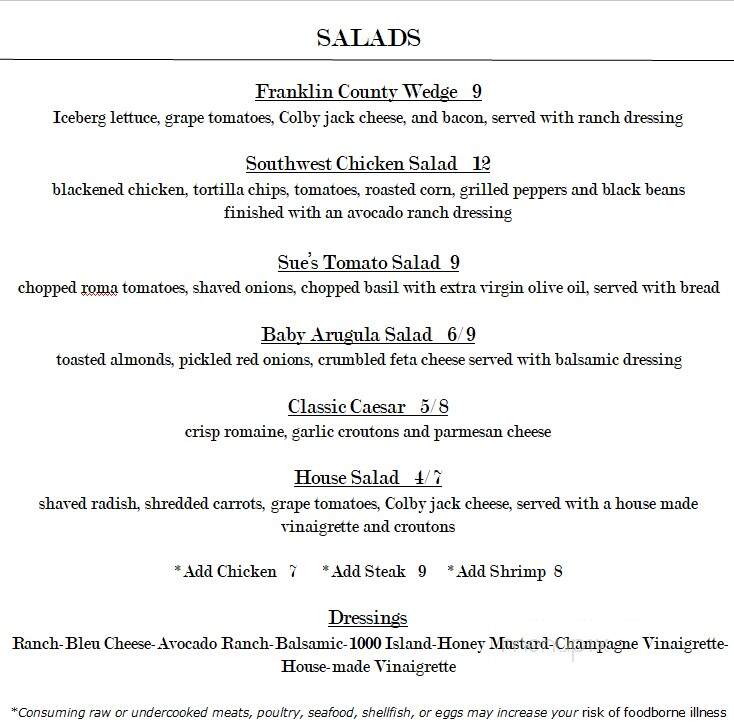 Napoli by the Lake - Moneta, VA menu_pic