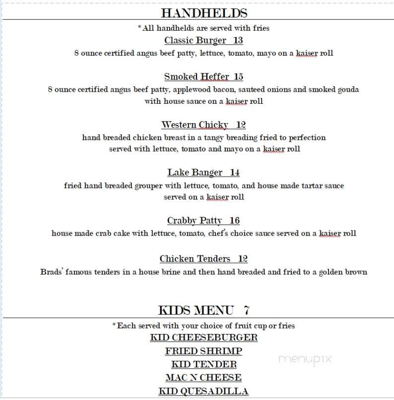 Napoli by the Lake - Moneta, VA menu_pic