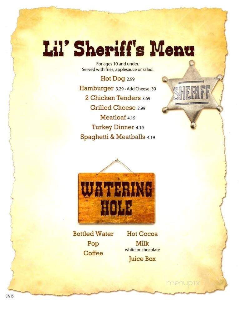 Wagon Wheel Bar Grill - Waterford, PA menu_pic
