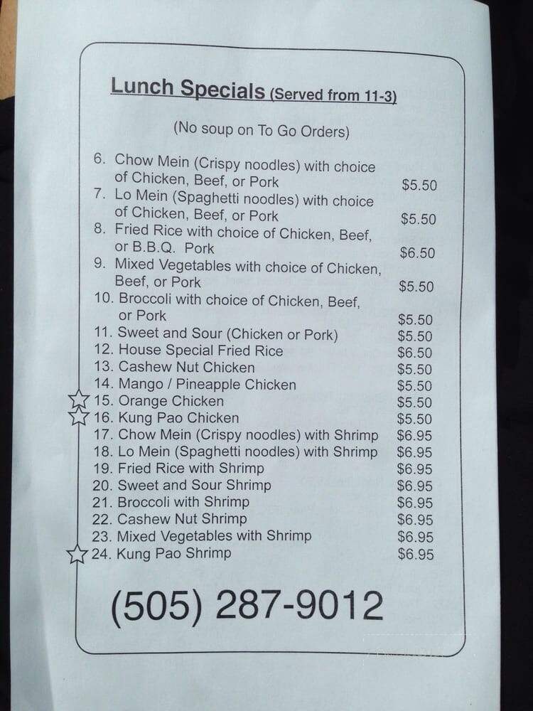 Tasty Kitchen Chinese Restaurant - Grants, NM