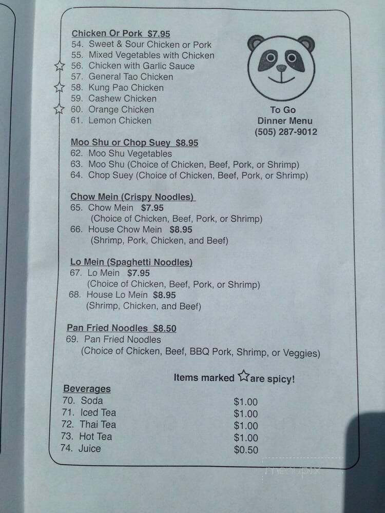 Tasty Kitchen Chinese Restaurant - Grants, NM
