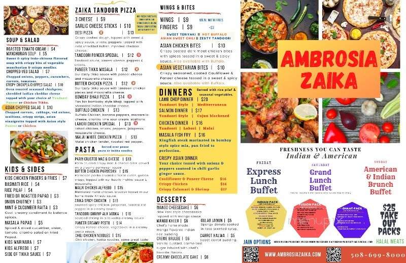 Ambrosia Tavern - North Attleboro, MA menu_pic