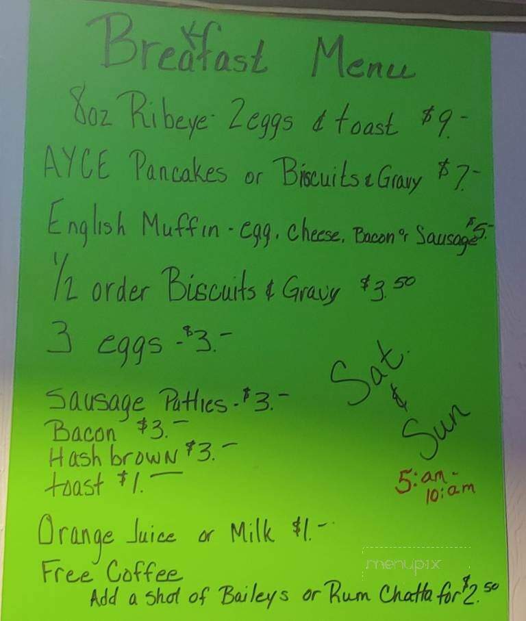Boondocks - Necedah, WI menu_pic
