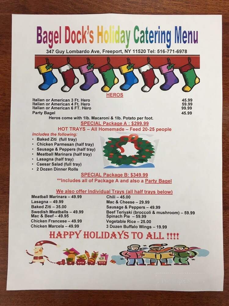 Bagel Dock - Freeport, NY menu_pic