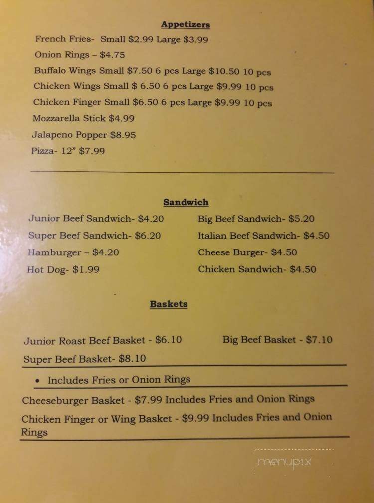 301 Bar & Grill - Thonotosassa, FL menu_pic