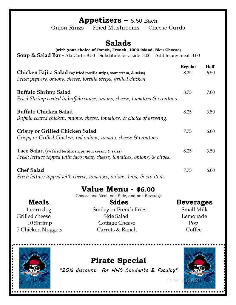 Hot Cakes Cafe & Lodging - Hankinson, ND menu_pic