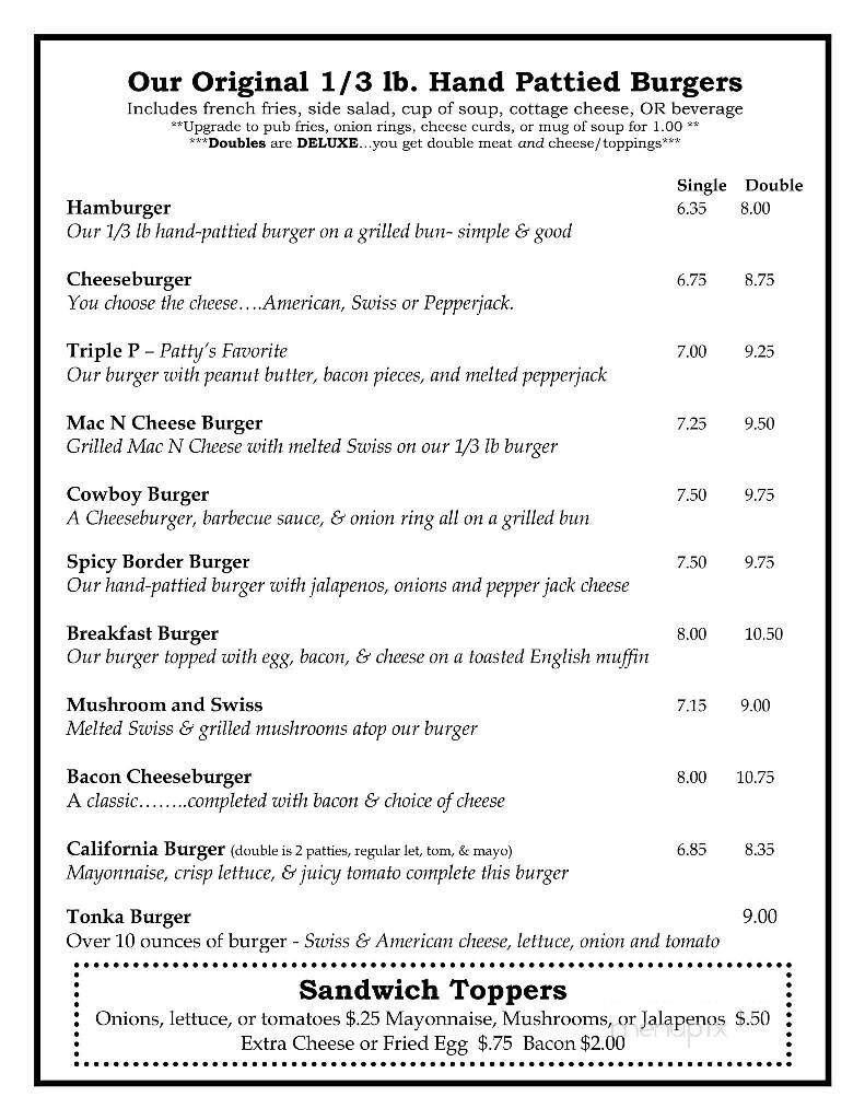 Hot Cakes Cafe & Lodging - Hankinson, ND menu_pic