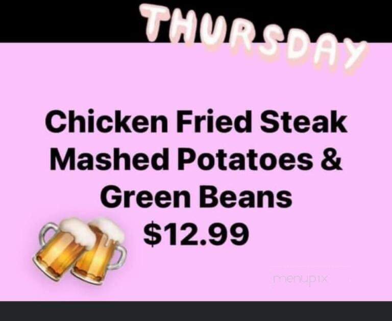 Kelley's Bar & Grill - Clovis, NM menu_pic