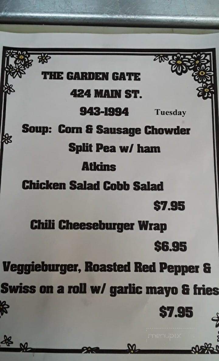 Garden Gate - Catskill, NY menu_pic