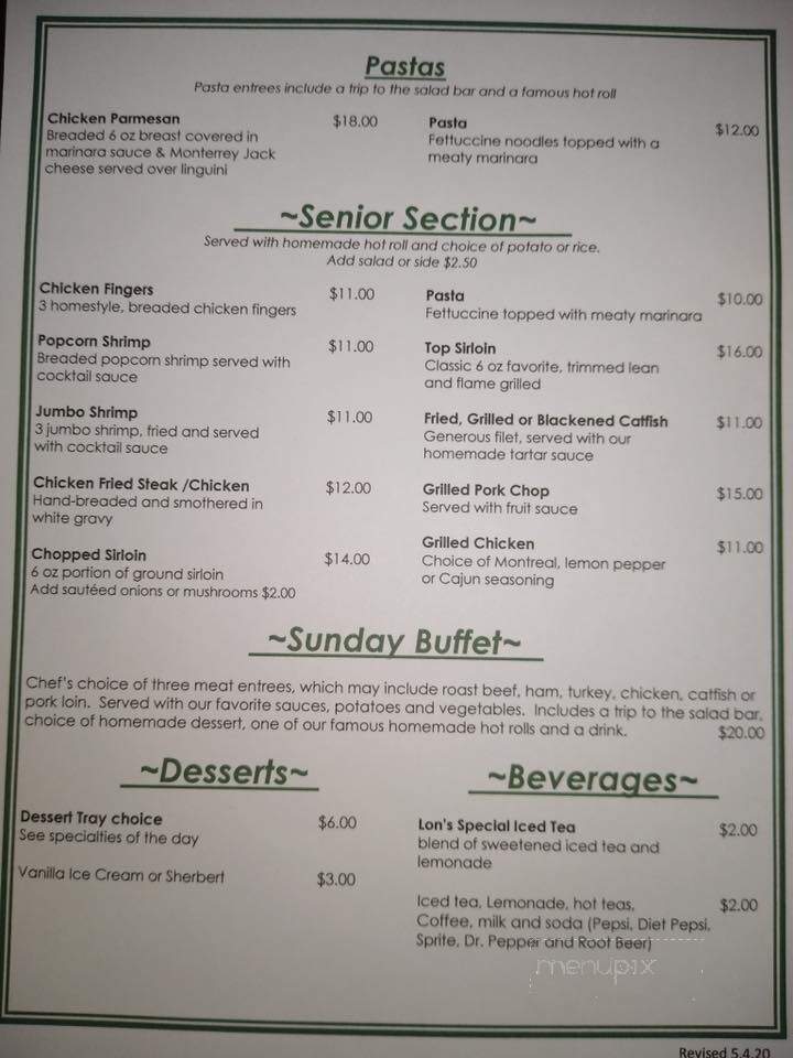 Cherokee Station - Cherokee, OK menu_pic