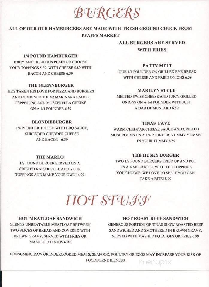 Marlos Place - Saint Marys, PA menu_pic