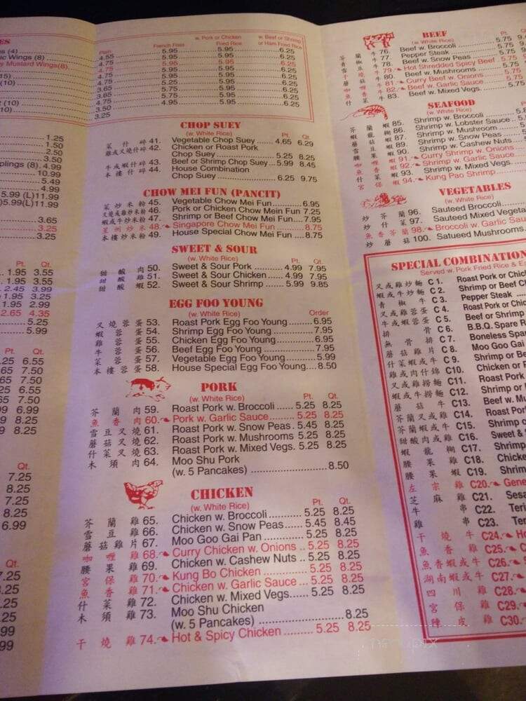 Carrie Chinese - Florence, SC menu_pic