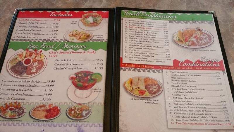 La Haciendita - Sanger, CA menu_pic