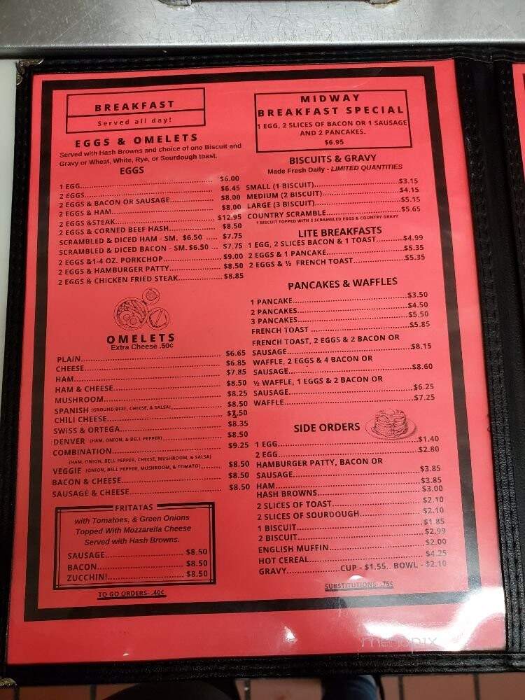 Midway Cafe - Ridgecrest, CA menu_pic