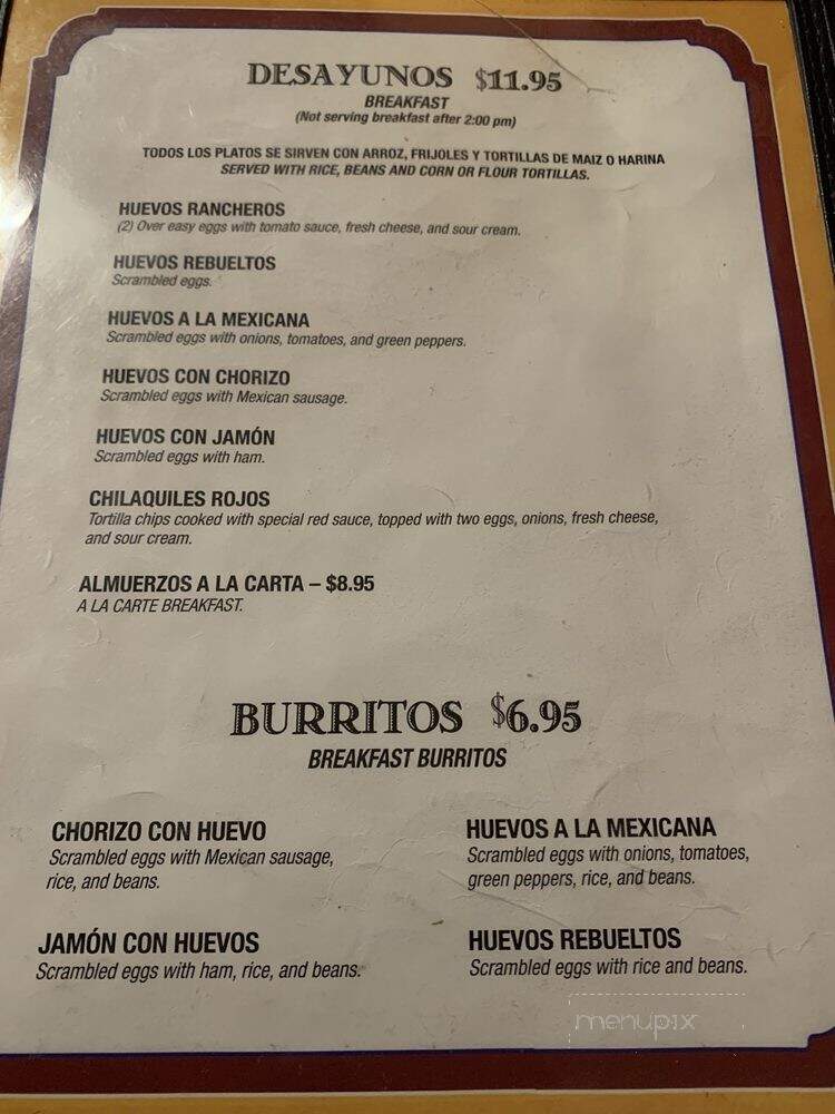 Carnitas Michoacan - Gilroy, CA menu_pic