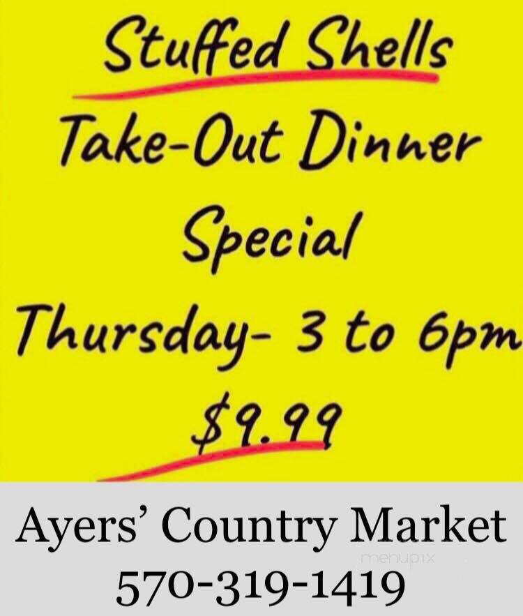 Ayers' Country Market - Clarks Summit, PA menu_pic