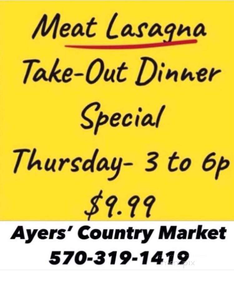 Ayers' Country Market - Clarks Summit, PA menu_pic