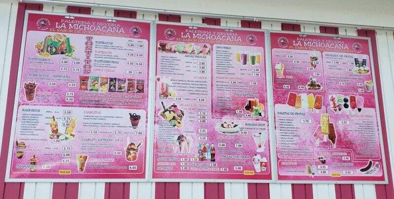 Paleteria Y Neveria La Michoacana - Tucson, AZ menu_pic